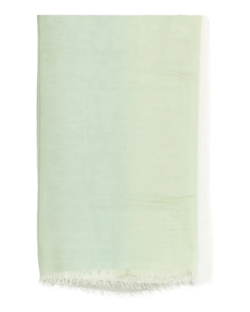 Faliero Sarti gradient frayed scarf - Grün Grün