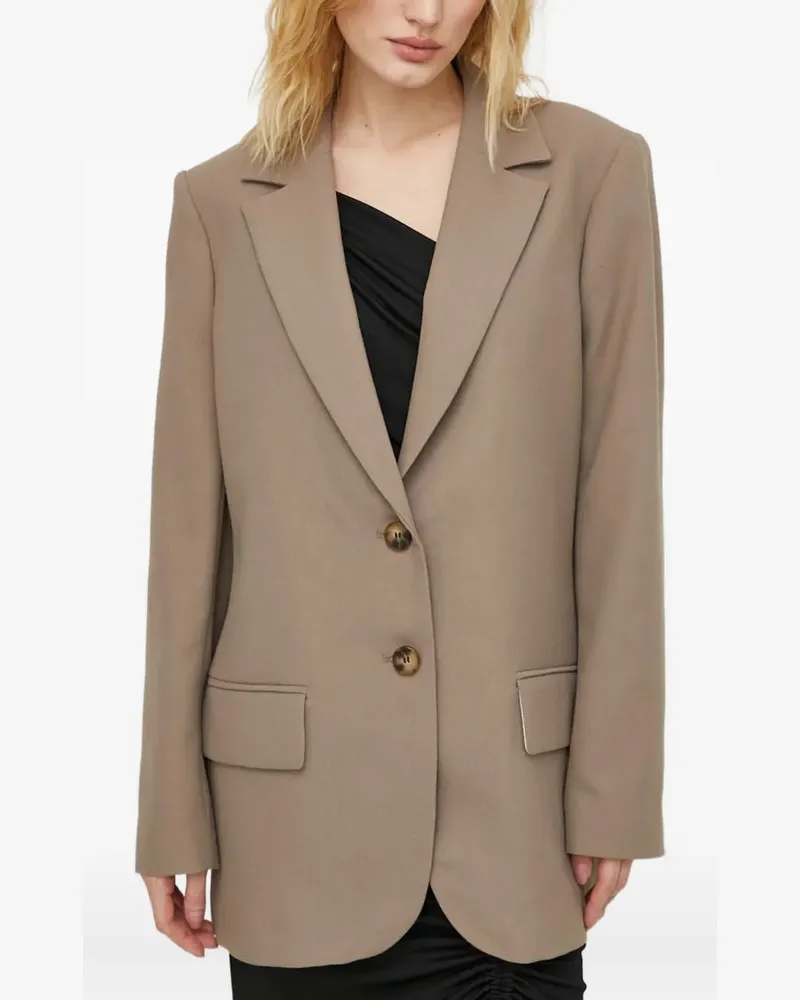 Won Hundred button-fastening blazer - Nude Nude