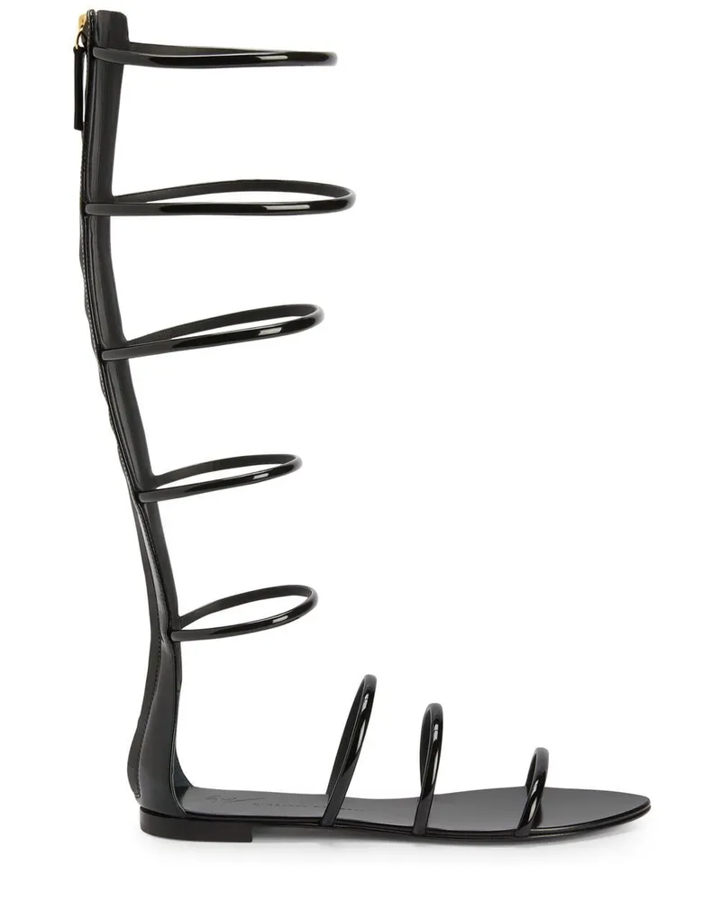 Giuseppe Zanotti Super Intrigo Römersandalen - Schwarz Schwarz