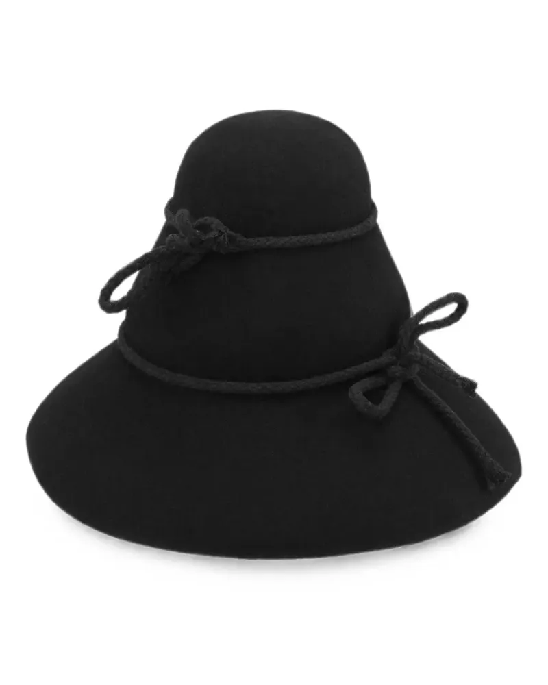 Henrik Vibskov Tower sculptural-crown hat - Schwarz Schwarz