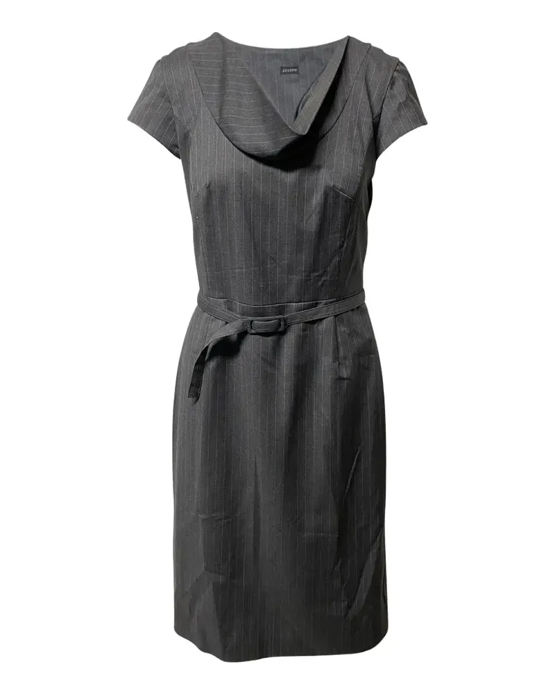 Joseph pinstripe cowl dress - Grau Grau
