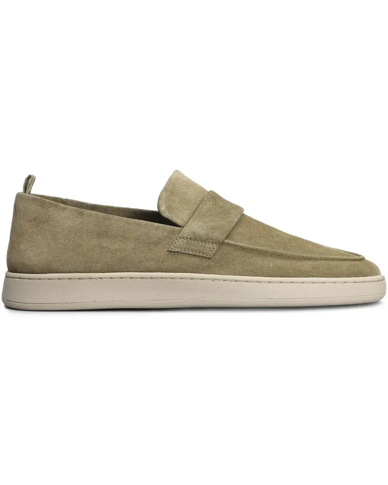 Officine Creative Italia Loafer aus Wildleder - Grün Grün