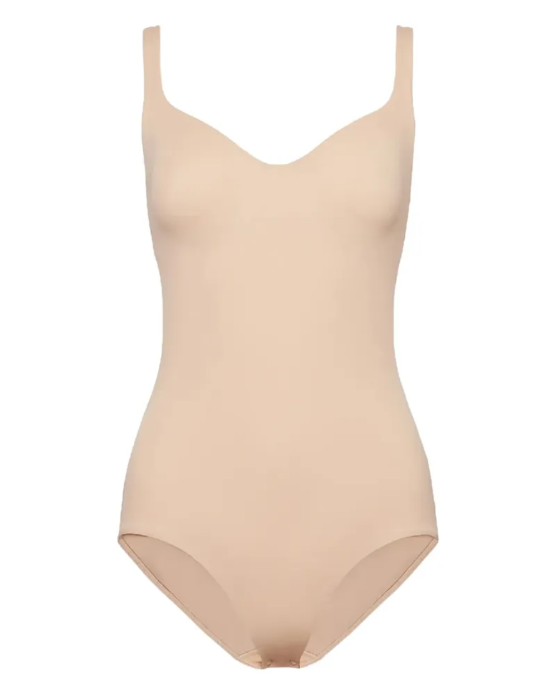 Wolford Nahtloser Body mit V-Ausschnitt - Nude Nude