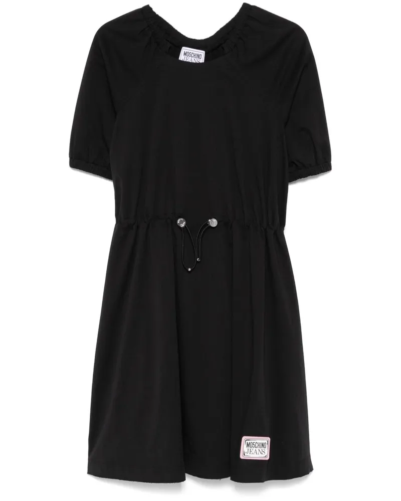 Moschino Midikleid aus Popeline - Schwarz Schwarz