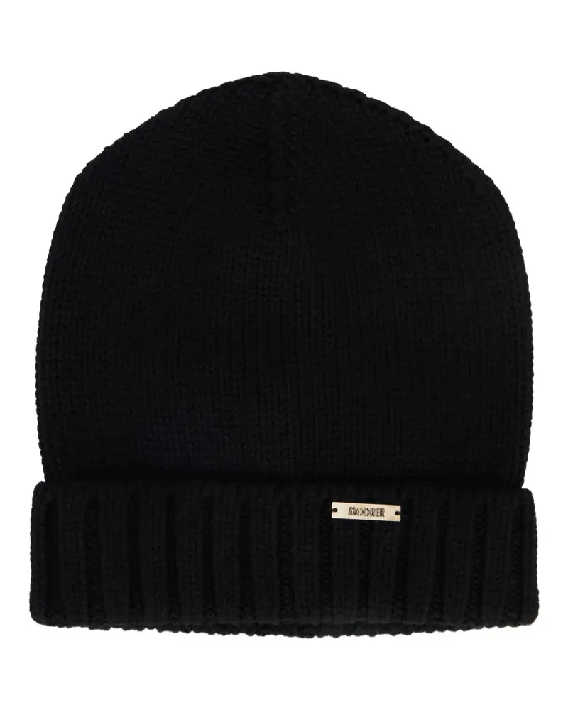 MOORER Vetta-Cwh ribbed-knit beanie hat - Schwarz Schwarz