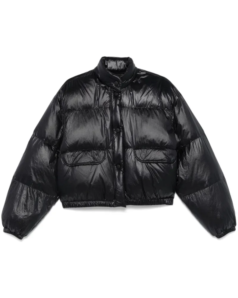 Our Legacy Gesteppte Inhale Jacke - Schwarz Schwarz