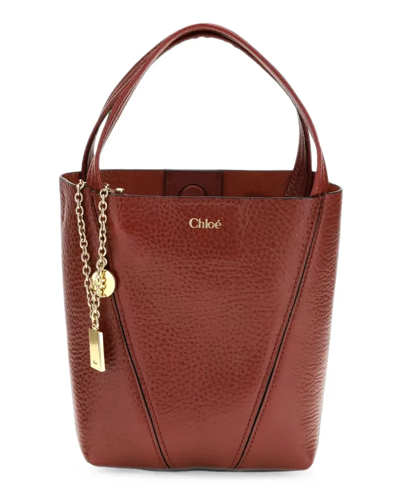 Chloé Kleine Spin Schultertasche - Braun Braun