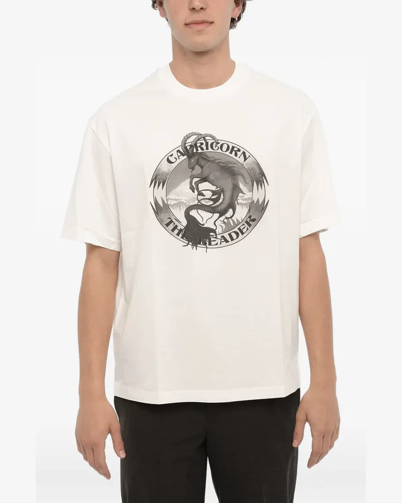 Neil Barrett Capricorn The Leader T-Shirt mit grafischem Print - Weiß Weiß
