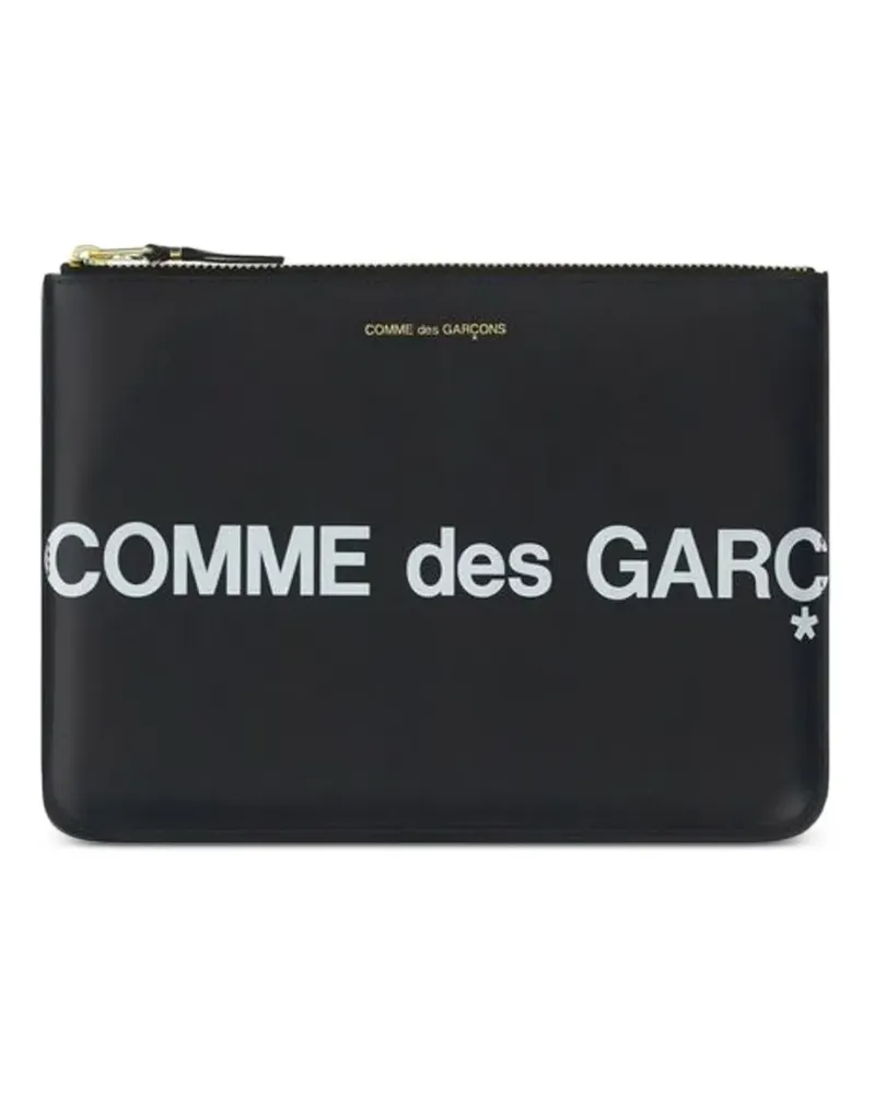 Comme des Garçons logo-print coin purse - Schwarz Schwarz