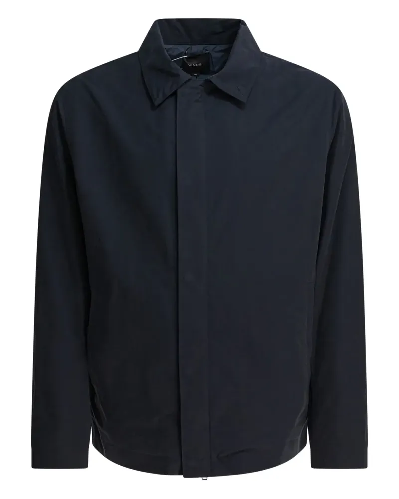 Vince Reißverschluss-Jacke mit Knopfmanschetten - Blau Blau