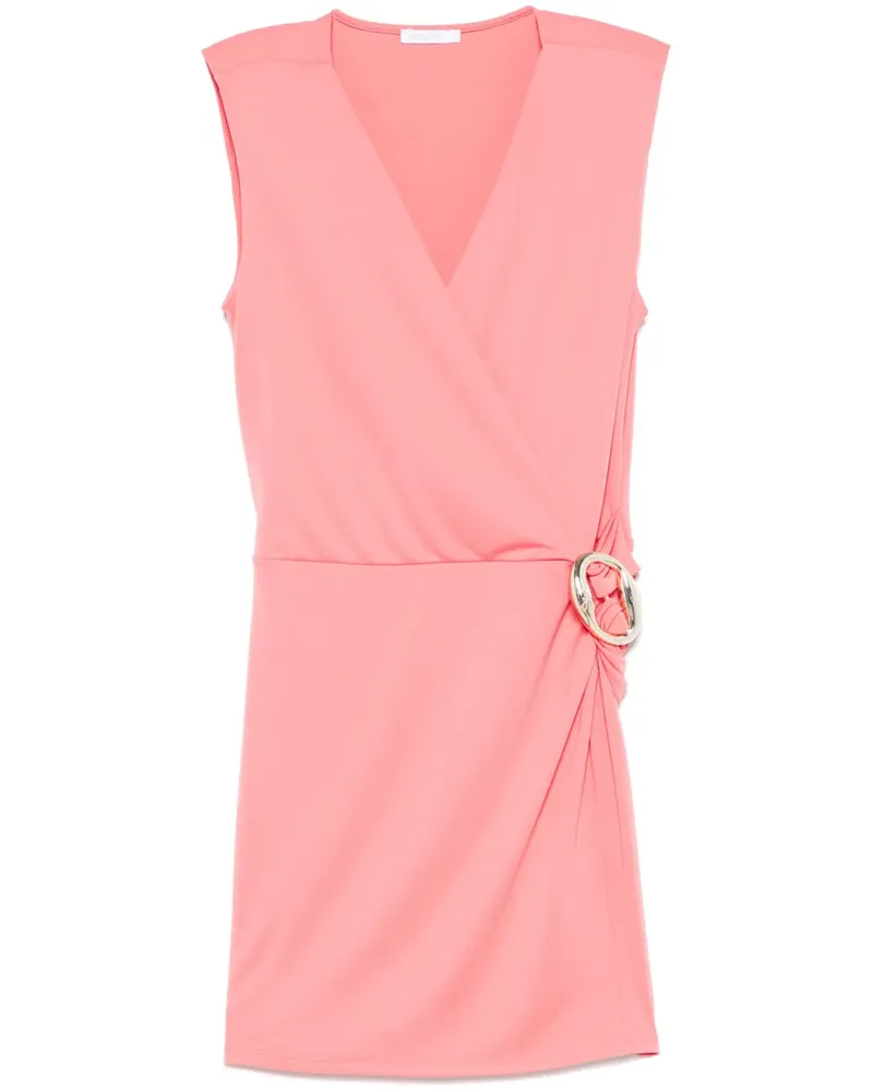 Patrizia Pepe Minikleid mit drapierten Akzenten - Rosa Rosa