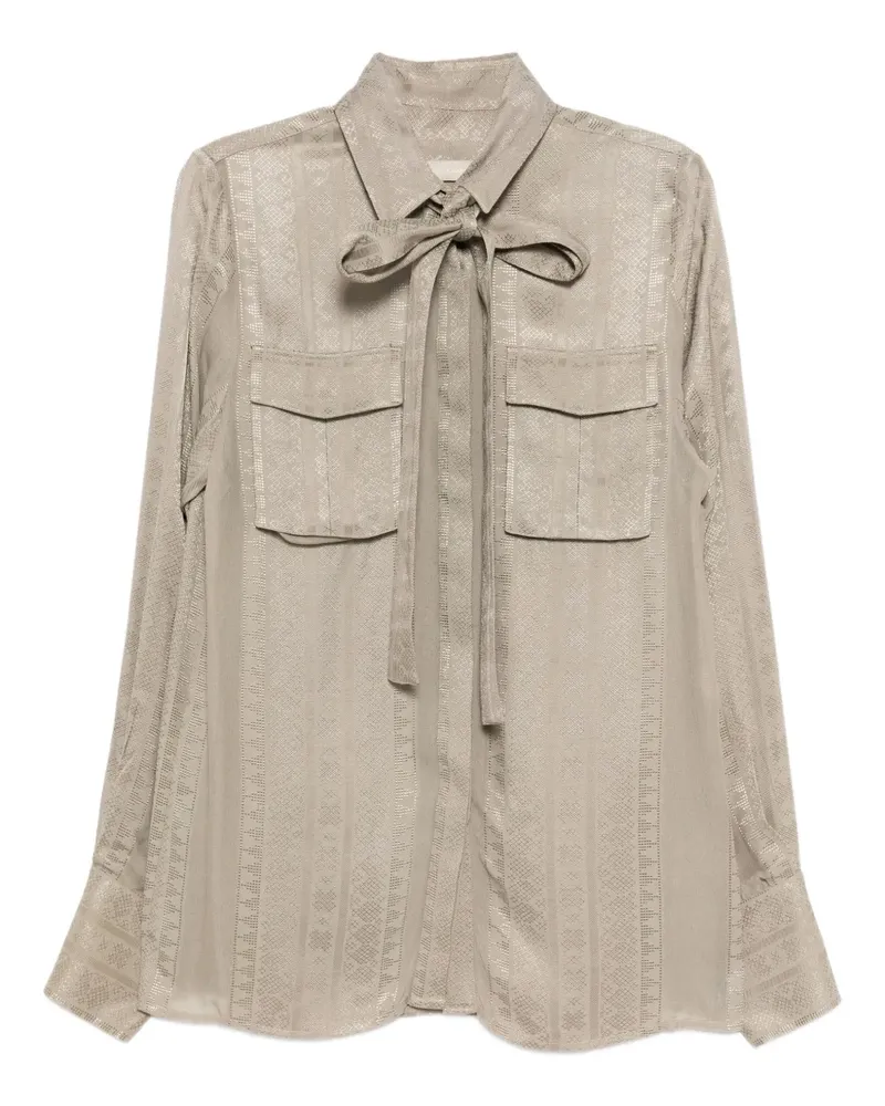 Elie Saab Jacquard-Hemd - Grau Grau