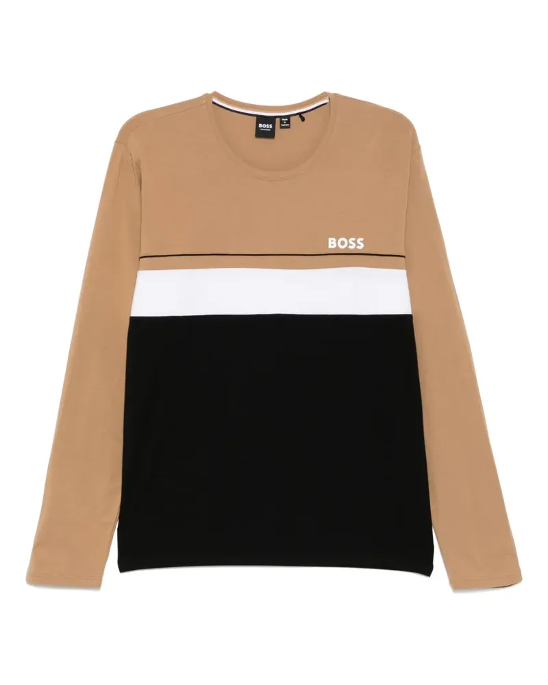 HUGO BOSS Sweatshirt mit Logo-Print - Schwarz Schwarz
