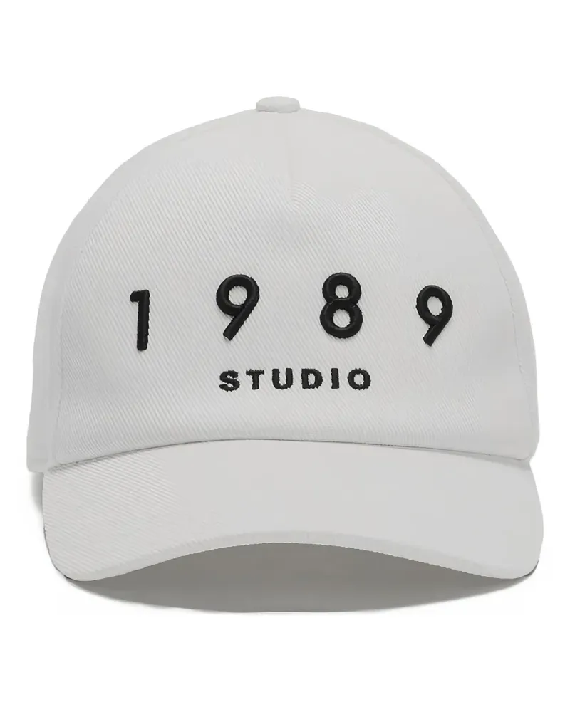 1989 STUDIO Baseballkappe mit Logo-Stickerei - Weiß Weiß