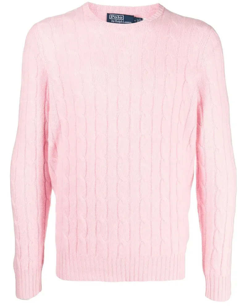 Ralph Lauren Pullover mit Zopfmuster - Rosa Rosa
