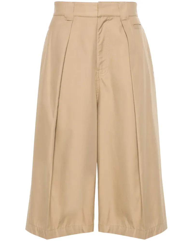 Loewe Cropped-Hose mit Bügelfalten - Braun Braun