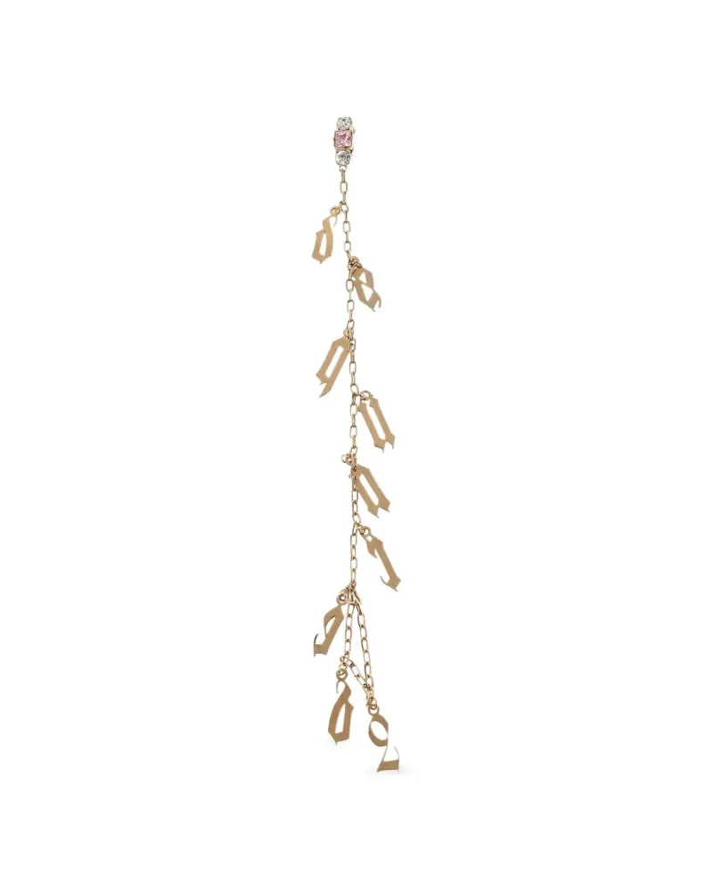 Dsquared2 Ohrclips mit Monogramm-Anhänger - Gold Gold
