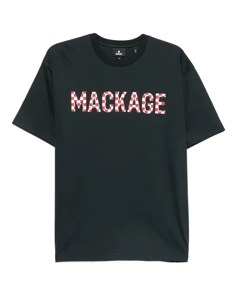 Mackage logo-print cotton T-shirt - Schwarz Schwarz