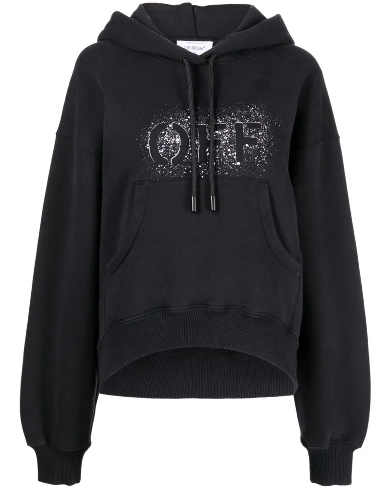 OFF-WHITE Hoodie mit Print - Schwarz Schwarz