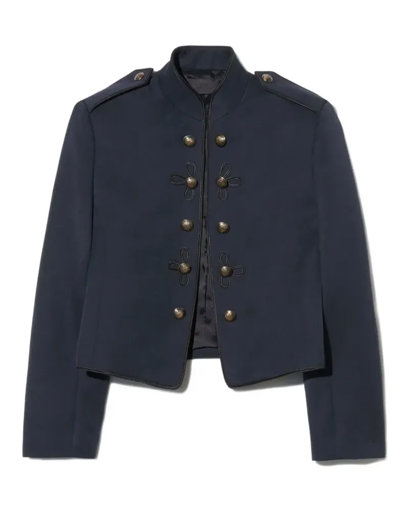 Nili Lotan Betsy button shoulder jacket - Blau Blau