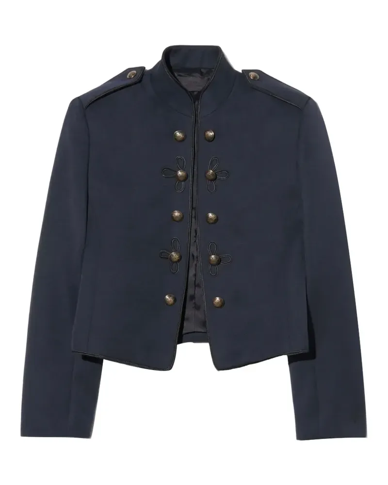 Nili Lotan Betsy Jacke mit geknöpften Schultern - Blau Blau