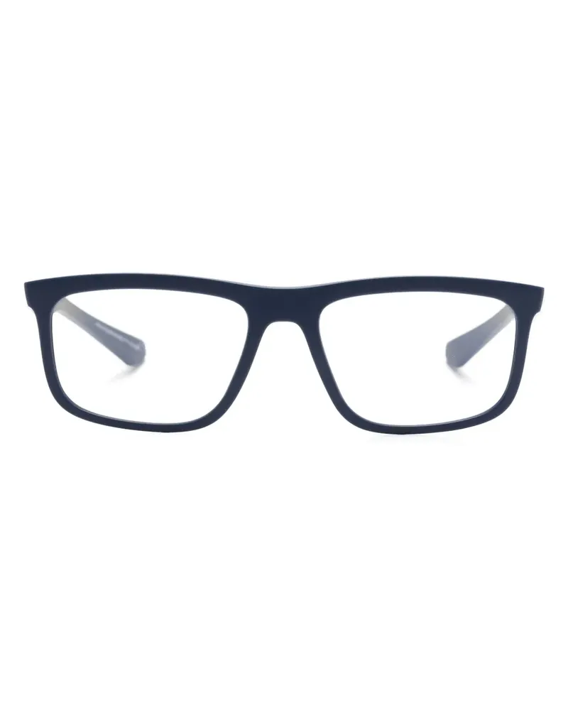 Emporio Armani Brille mit eckigem Gestell - Blau Blau