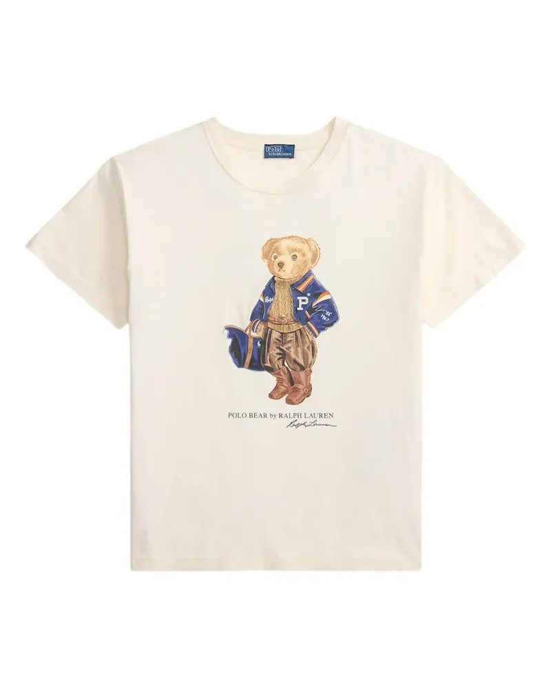 Ralph Lauren T-Shirt mit Bären-Print - Weiß Weiß