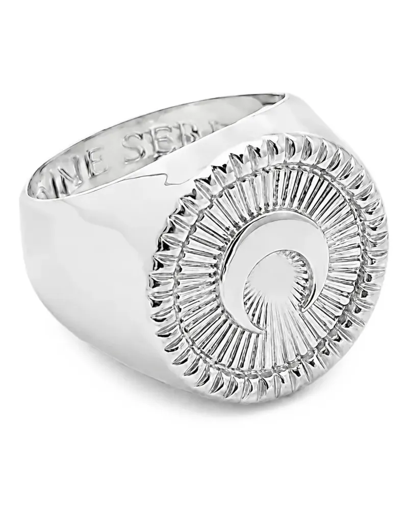 Marine Serre Moon Siegelring - Silber Silber