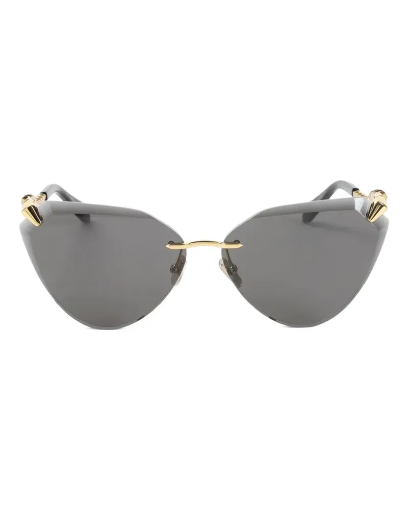 Bulgari Serpenti cat-eye sunglasses - Gold Gold