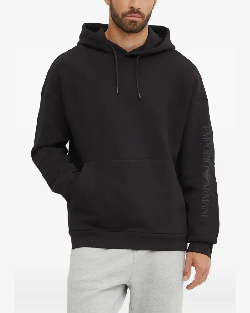 EA7 drawstring hoodie - Schwarz Schwarz
