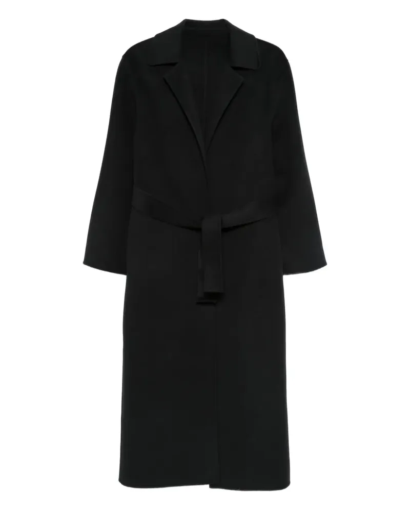 Alberta Ferretti Mantel mit Gürtel - Schwarz Schwarz