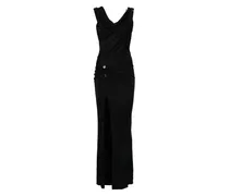 Asymmetrisches Kleid - Schwarz