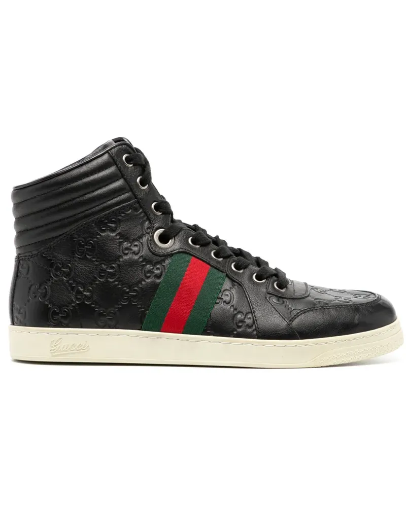 Gucci High-Top-Sneakers - Schwarz Schwarz