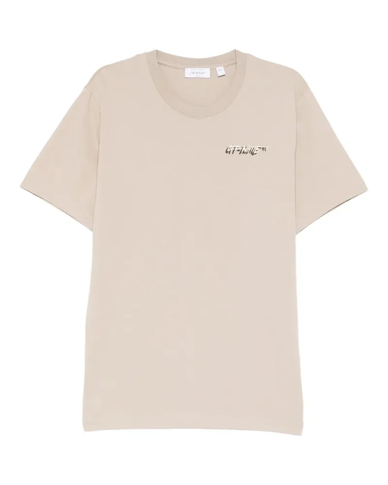 OFF-WHITE T-Shirt mit rundem Ausschnitt - Nude Nude