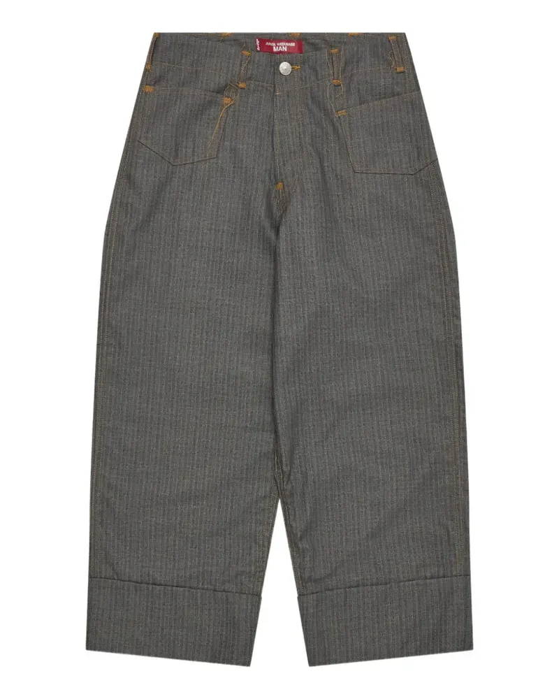 Junya Watanabe Hose mit Nadelstreifen - Grau Grau