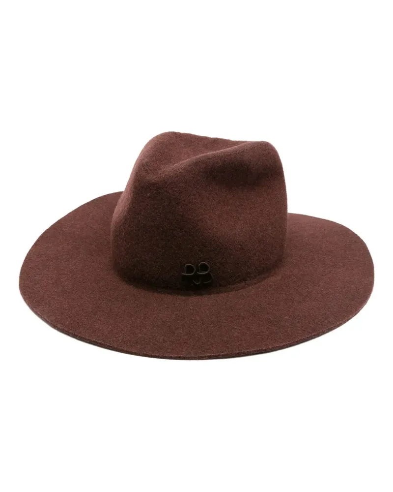 RUSLAN BAGINSKIY Fedora mit breiter Krempe - Braun Braun