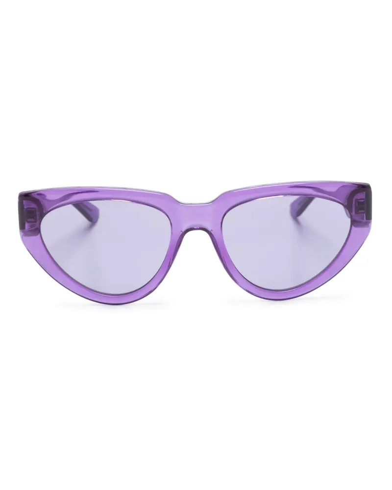 Karl Lagerfeld Cat-Eye-Sonnenbrille mit Logo-Print - Violett Violett