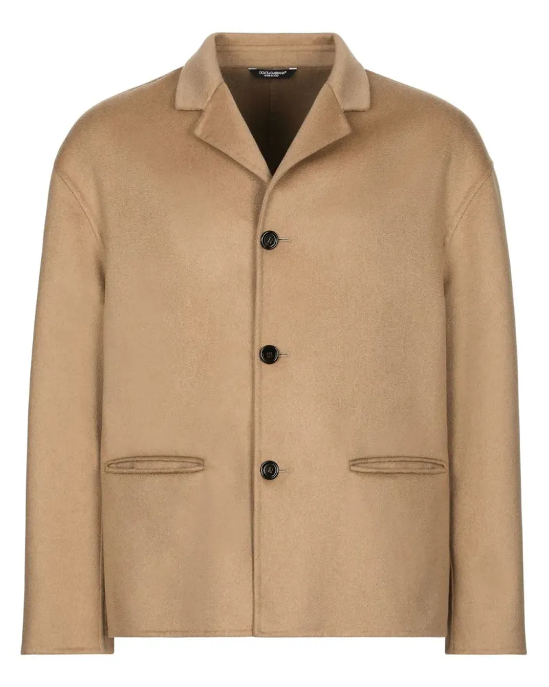 Dolce & Gabbana Einreihige Kaschmirjacke - Nude Nude