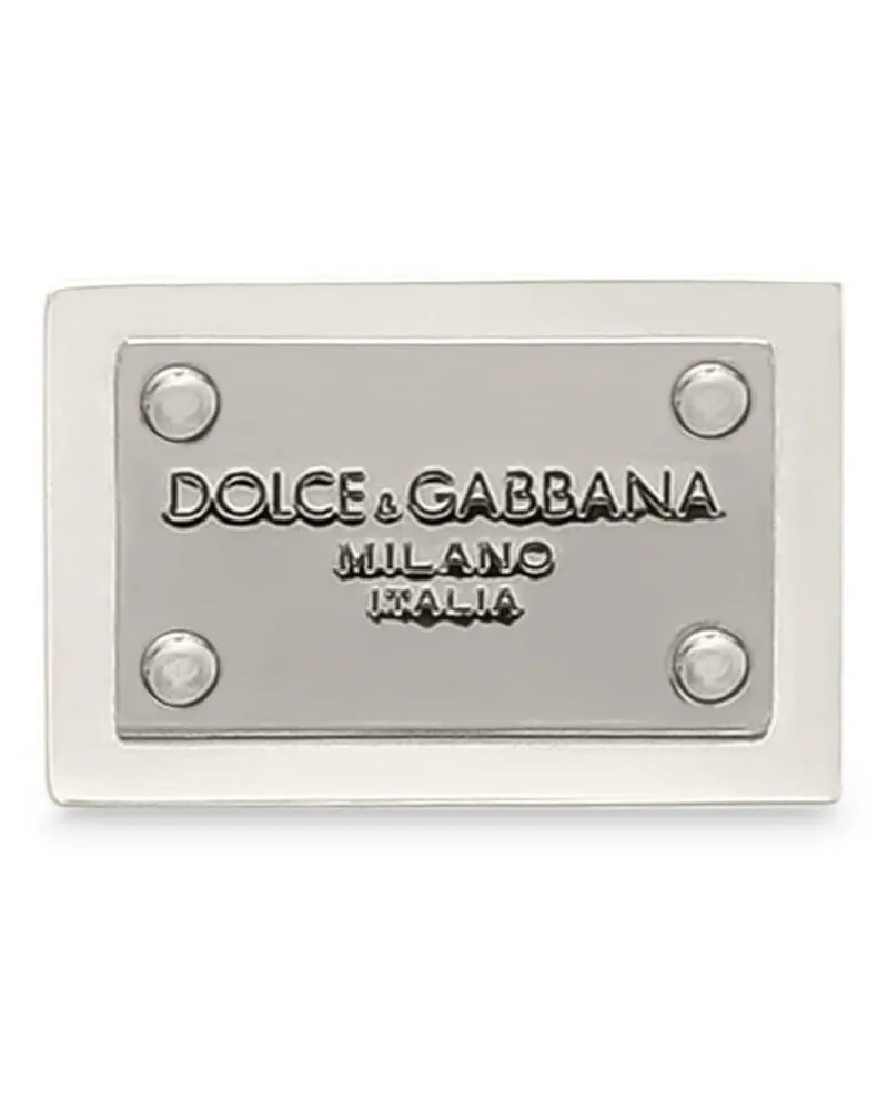 Dolce & Gabbana Anstecknadel mit Logo-Gravur - Silber Silber
