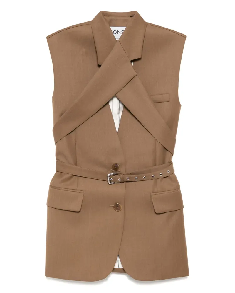 Monse Ärmellose Jacke mit überkreuzten Trägern - Nude Nude