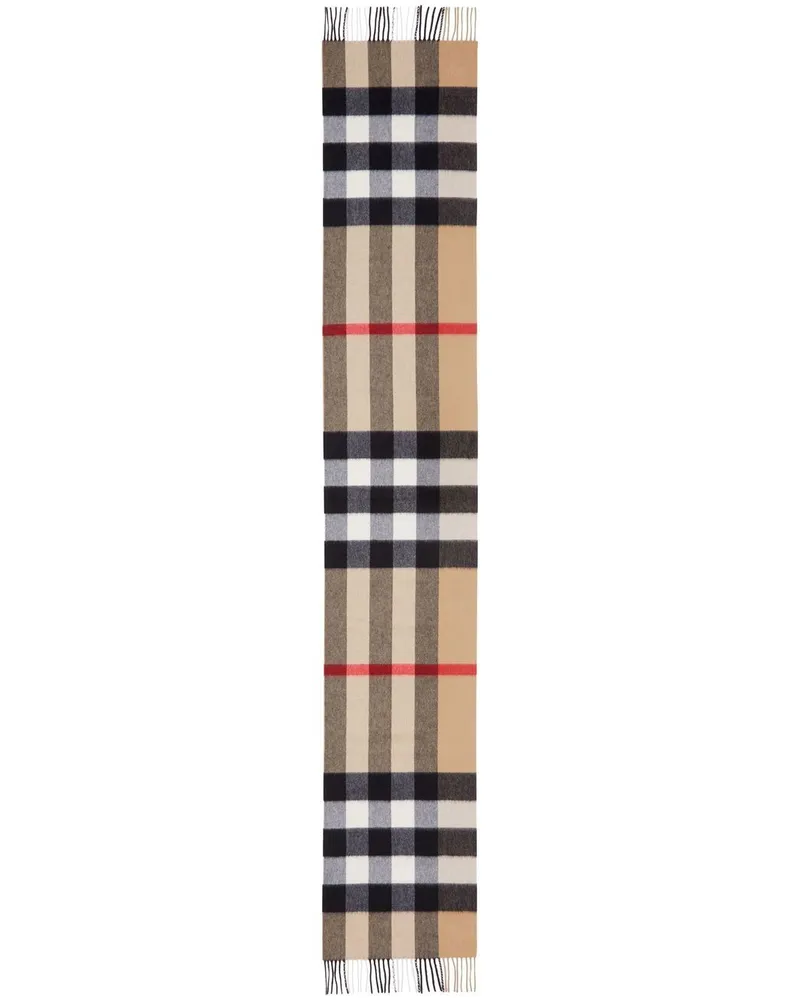 Burberry Karierter Schal aus Kaschmir - Nude Nude