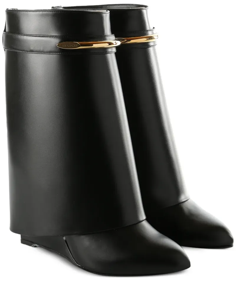 Givenchy strap-detail leather boots - Schwarz Schwarz