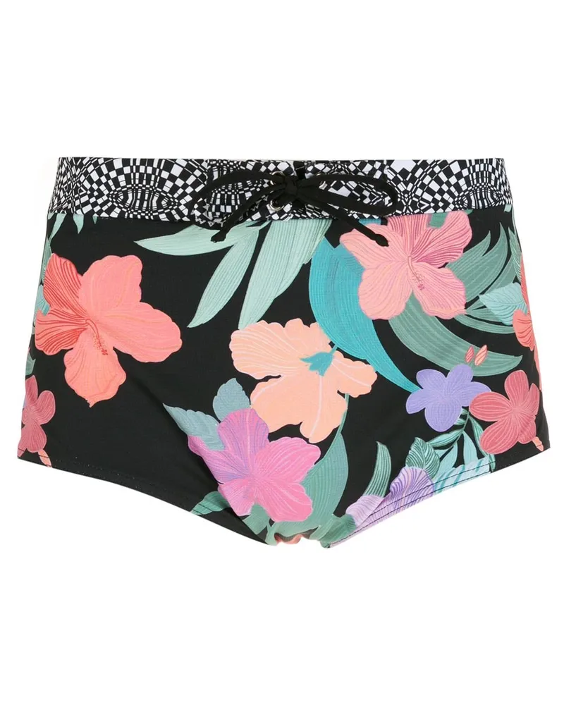Amir Slama Badehose mit Hibiskus-Print - Mehrfarbig Mehrfarbig