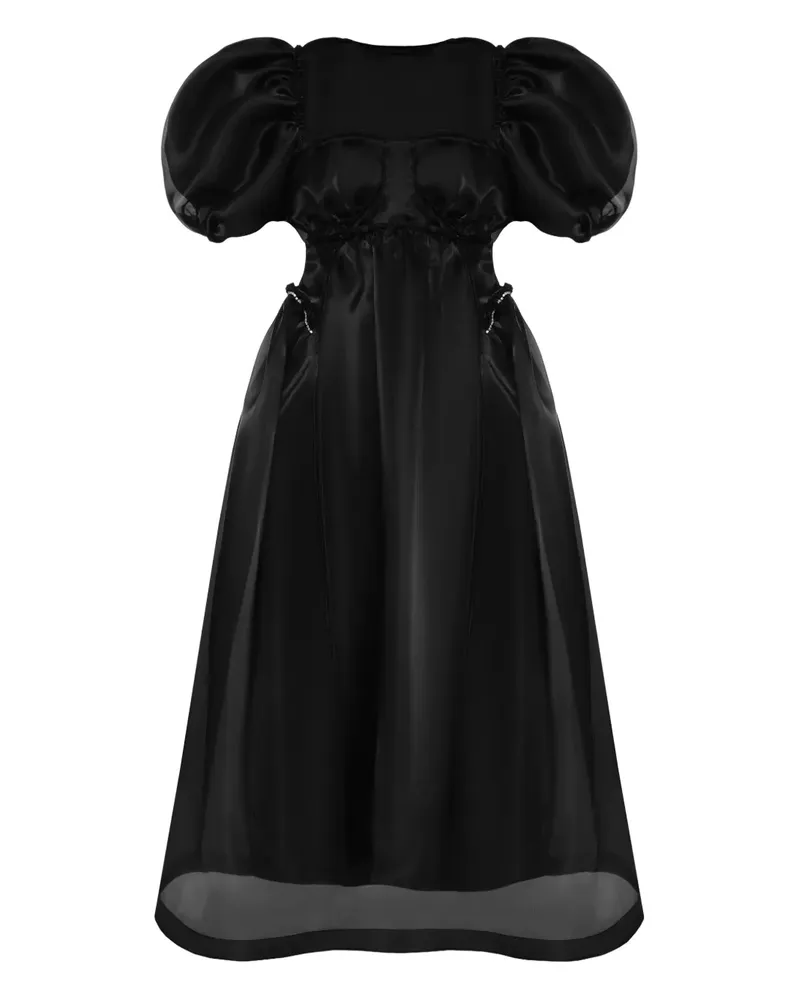 ANOUKI Maxikleid aus Organza - Schwarz Schwarz