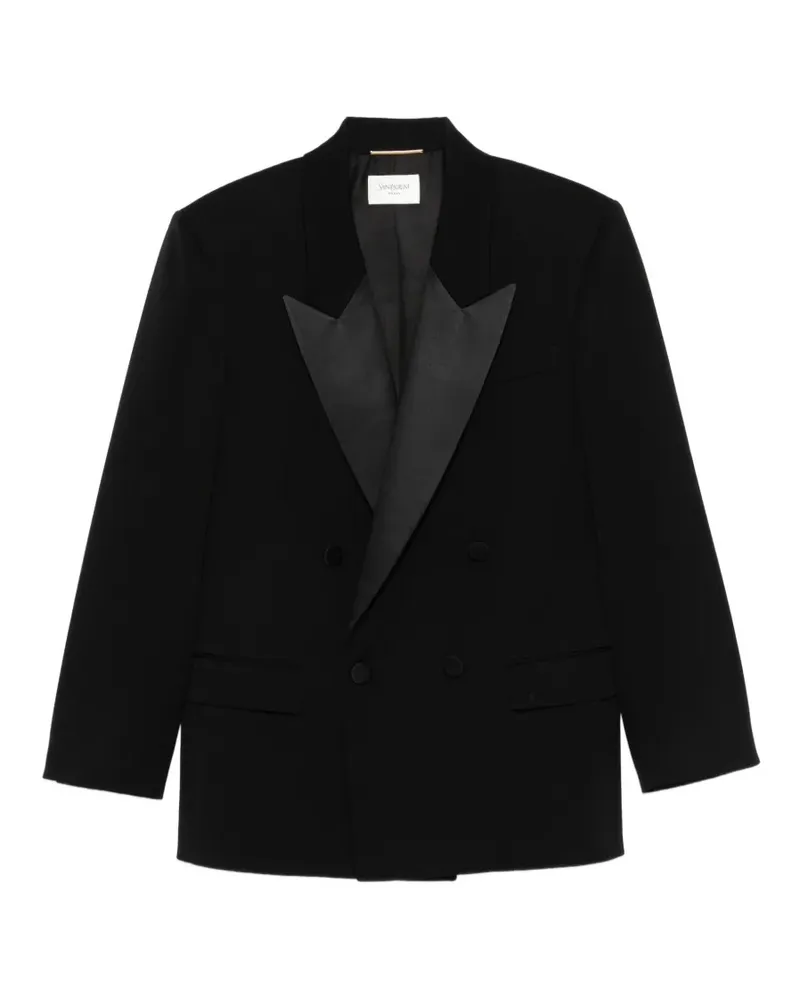 Saint Laurent Doppelreihiges Sakko - Schwarz Schwarz