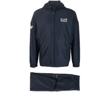 Jogginganzug mit Logo-Print - Blau