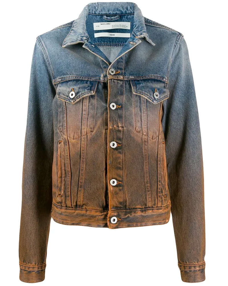 OFF-WHITE Klassische Jeansjacke - Blau Blau