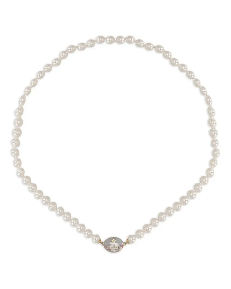 Vivienne Westwood orb pearl necklace - Weiß Weiß