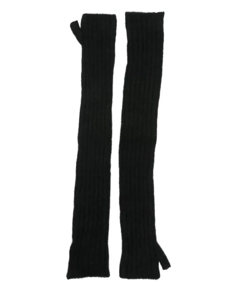 MRZ fingerless gloves - Schwarz Schwarz