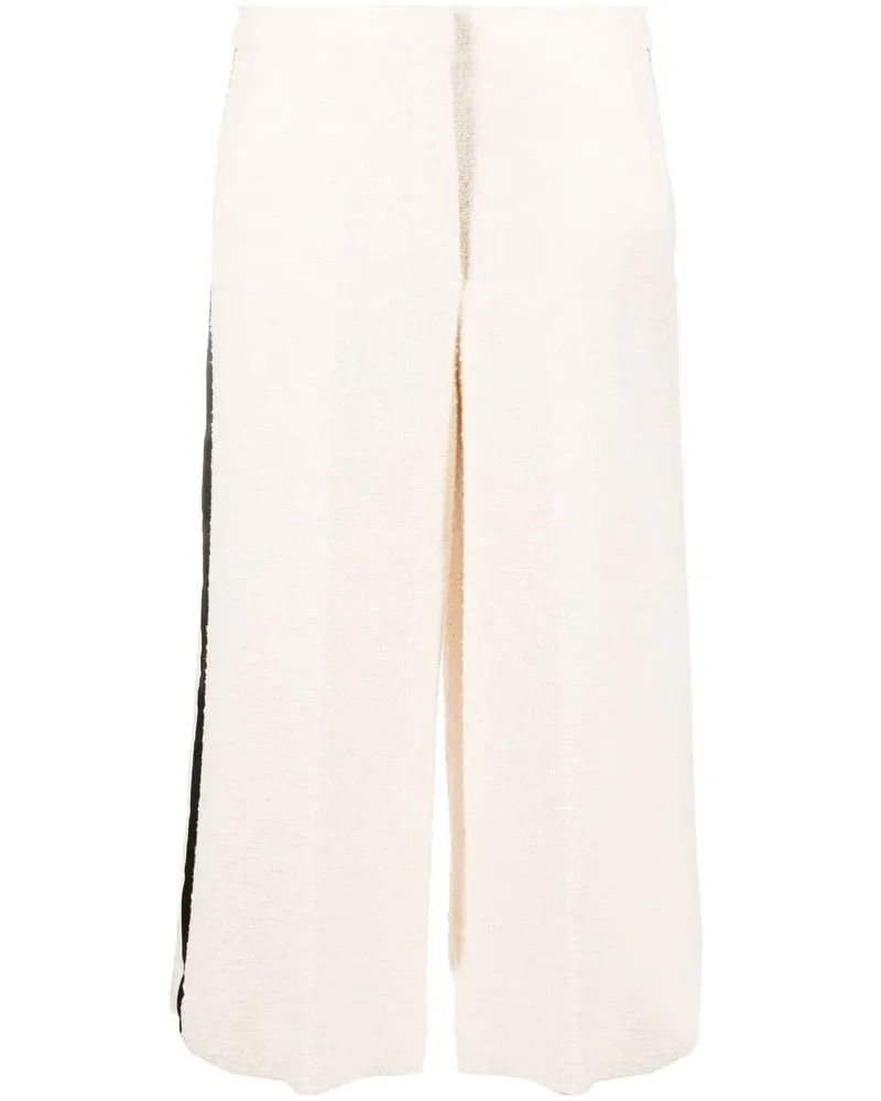 Semicouture Cropped-Hose mit hohem Bund - Nude Nude